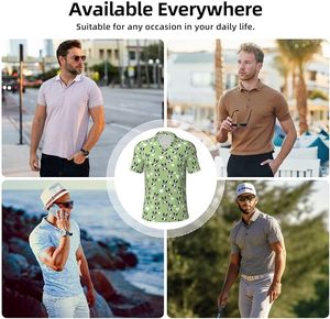 Polo Deportivo para Hombre, Transpirable, que Absorbe la Humedad, para Golf, Tenis, Uso Casual - Product Image 5