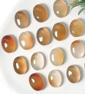 Ágata Natural de Pasto Marino, Cabujón Ovalado, Piedra Preciosa Suelta Pulida para Anillos, Colgantes y Fabricación de Joyas al por Mayor - Product Image 1
