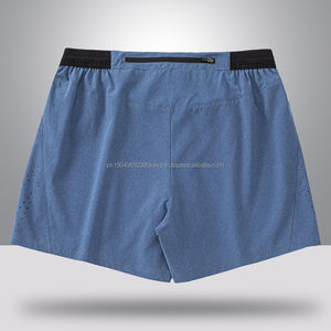 Customizable 2 en 1 Polyester Hommes Hommes Running Tights Gym Shorts Avec Poche - Product Image 5