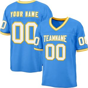 Practice American Football Jersey Polyester Mesh Heat Transfer Custom Logo Design Your Own Supplier Team Uniform Apparel - Product Image 2