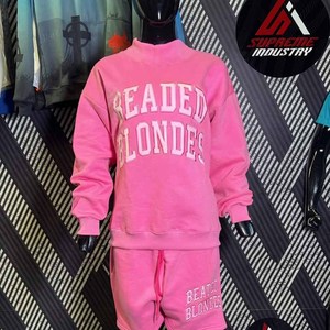เสื้อสเวตเชิ้ตคอกลมสีน้ำเงินกรมท่าแบบยูนิเซ็กซ์ พิมพ์ลายตัวอักษร Parke ทรงปกติ ผ้าฝ้ายถัก ใส่ได้ในฤดูใบไม้ร่วง แพ็ค 2 ชิ้น คุณภาพสูง - Product Image 5