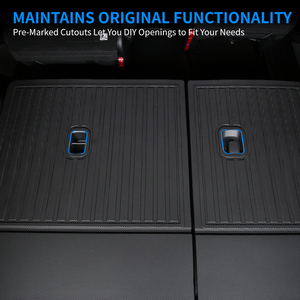 Alfombrillas protectoras de respaldo de asiento trasero de Tpe 3D impermeables antideslizantes personalizadas al por mayor de fábrica para <span class=keywords><strong>Mercedes</strong></span> EQE SUV 2023-2025 alfombrilla de respaldo - Product Image 6