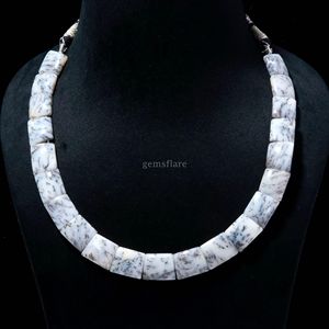 Beautiful Dendrite Opal Beaded <b>Necklace</b> For Women Handmade <b>Statement</b> Jewelry Opal Gemstone Choker <b>Necklace</b> Elegant For Jewelry - Product Image 2