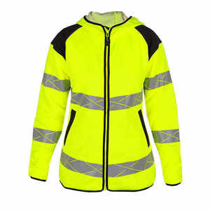 Chaqueta de Trabajo Reflectante de Alta Visibilidad para Hombre, Amarilla, de Poliéster, Uniforme de Seguridad Clase 3, Impermeable, para Invierno - Product Image 3