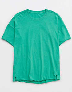 Camiseta Extra Grande Ecológica para Mujer, Mezcla de Algodón Suave, Corte Regular, Informal, Primavera, Manga Corta, Secado Rápido - Product Image 3