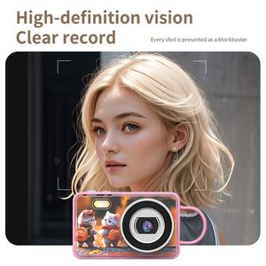 Appareil photo numérique HD 1080P 64MP en gros avec écran de 2,8 pouces, impression photo dynamique, trois motifs, appareil photo numérique rétro pour enfants - Product Image 3