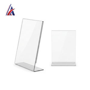 Best Supplier <b>Acrylic</b> L Shape <b>Stand</b> Portrait A4 Table Menu Holder Vertical Sign Brochure Frame Desk <b>Display</b> Home Decor B2B OEM - Product Image 5