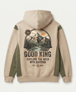 Sudadera con Capucha Personalizada con Bloques de Color, Sudadera Extra Grande de Algodón y Felpa, Sudadera Unisex de Estilo Urbano, Fabricante OEM ODM - Product Image 2