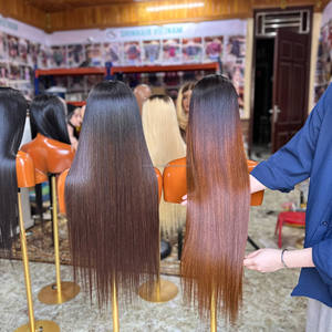 Perruque longue droite en cheveux vierges vietnamiens HD Lace Front sans colle, best-seller - Product Image 2