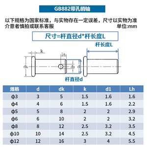 High Quality Flat-Head <b>Pins</b> with 35K Hardened GB882 M6 M8 M10 M12 - Product Image 3