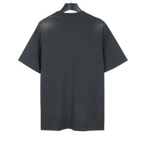 T-shirt surdimensionné personnalisé avec logo et motif, grande taille, style vintage, en coton épais délavé à l'acide pour hommes - Product Image 4