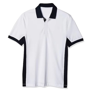 Wholesale Men <b>Polo</b> Shirt Classic <b>White</b> Color Customized Design Promotional Quality Cotton Breathable Plus Size Men's <b>Polo</b> Shirt - Product Image 1