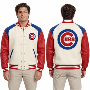 Blouson universitaire en cuir avec corps en laine, style baseball, écusson personnalisé, fabricant en gros, commandes en gros, marque privée, fournisseur OEM - Product Image 3