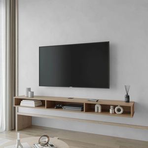 Mobile TV in Legno di Frassino con Vano Portaoggetti Aperto - Product Image 1