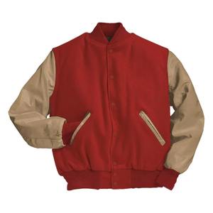 Blouson universitaire en toile personnalisé pour homme, avec logo brodé sur le devant, respirant, fermeture à boutons recouverts, vêtement décontracté pour l'hiver - Product Image 2