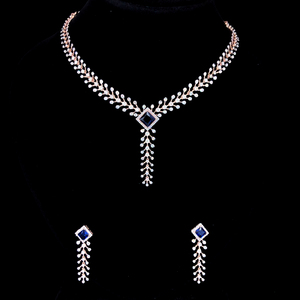 Exquisito Juego de Collar Chapado en Oro de 14 Quilates para Mujer con Diamantes Naturales Brillantes de 3.84ct GH VS-SI, Certificados por IGI, Joyería Fina Elegante - Product Image 1