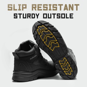 Botas de Trabajo con Punta de Acero para Hombre, Botas Chelsea Sin Cordones con Suela Antipinchazos de Kevlar, ASTM F 2412-24, Industriales y de Construcción - Product Image 6