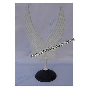 Creative <b>White</b> Wings Statue Unique Art Metal Sculptures Home Decor for Living Room <b>TV</b> <b>Stand</b> Dinning Table Decorations - Product Image 2