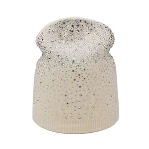 Bonnet Y2K DIY en coton 100% avec strass, motif lettres, nœuds et camouflage, chaud pour l'hiver, pour hommes et femmes - Product Image 5