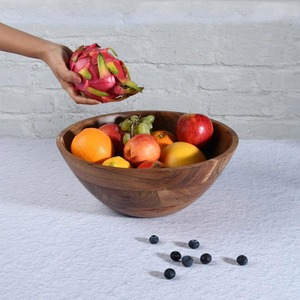 Tazón de Madera Hecho a Mano, Vajilla de Madera para Restaurante, Regalo de Boda, Tazón de Madera Decorativo - Product Image 3