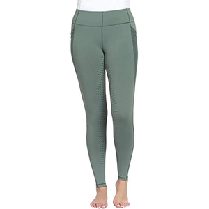 Pantalones de Montar REEDS Personalizados de Spandex para Mujer, Color Sólido, Elásticos, para Entrenamiento y Competición, con Cierre de Cremallera - Product Image 3