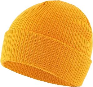 Unisex Winter Skull Cap Knitted Cuff <b>Hats</b> Caps Roll-up Edge <b>Beanie</b> <b>Hats</b> for <b>Men</b> Women - Product Image 2
