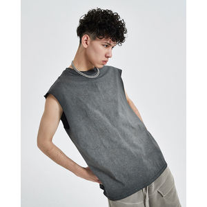 Débardeur de sport pour homme, débardeur de musculation, vêtement de fitness, prix usine, logo personnalisé, gilet de course à prix abordable, débardeurs pour homme - Product Image 2