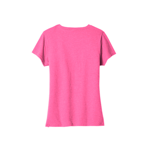 Fabricante de Camisetas con Cuello en V para Mujer, Tela Jersey Ligera, Manga Corta, Camiseta Básica, Proveedor Mayorista OEM - Product Image 2