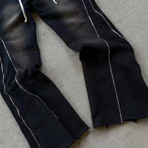 Pantalones Deportivos Personalizados de Felpa Francesa 100% Algodón, con Cordón en la Cintura, Lavado Ácido, Efecto Desteñido por el Sol - Product Image 5