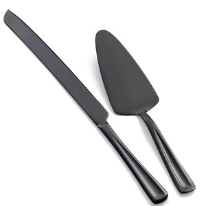 Duo de Lujo Contemporáneo para Postres – Cortador y Servidor de Pasteles Premium para Recepciones Modernas - Product Image 4
