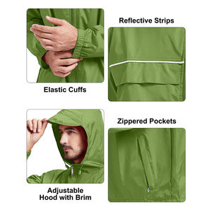 2026 New Wholesale AZORES SPORTS Winter Hooded Eco-Friendly <b>Nylon</b> Windbreaker <b>Jacket</b> for <b>Men</b> Breathable Plus Size Front Logo - Product Image 4