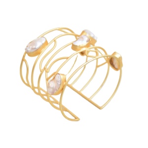Pulsera Ajustable de Latón Chapada en Rodio, Joyería de Moda Unisex Hecha a Mano, Lista para Enviar al por Mayor - Product Image 4