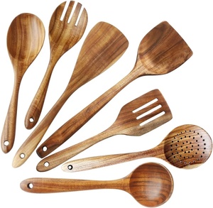 Cuillère en bois d'olivier de qualité supérieure, personnalisable avec logo, longue, en bois d'acacia, mini, écologique, réutilisable, pour soupe, sucre, café, vente en gros - Product Image 6