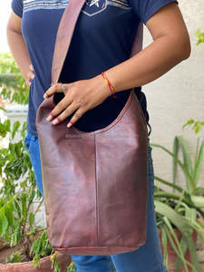 Bolso Vintage de cuero de cabra para mujer, bandolera - Product Image 3