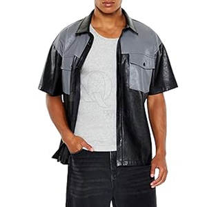 Chemises en cuir pour hommes, style classique avec finition douce, idéales pour le quotidien, les fêtes et les tenues décontractées - Product Image 6