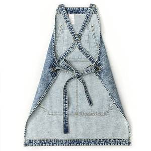 Customized Canvas Barista <b>Apron</b> Unisex Coffee Shop Uniform Adjustable Leather Strap Vest Wholesale Commercial <b>Kitchen</b> - Product Image 2