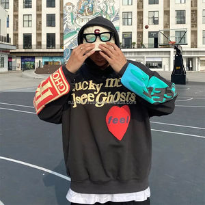 Sudadera con Capucha Bordada de Moda Urbana, Gruesa, de Algodón y Felpa, Transpirable y Ecológica para Viajes de Invierno, Deportes y Uso Diario - Product Image 4