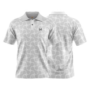 Chemise polo pour homme W4G, décontractée, personnalisée, avec logo imprimé sur le devant, anti-rides, tricotée, 100% coton, manches courtes, design de créateur, qualité supérieure - Product Image 1