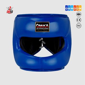 OMIKA INTERNATIONAL Best Protection Performance Customized Color Size Comfortable MMA Leather Kick Boxing Training Head Guard - Product Image 1