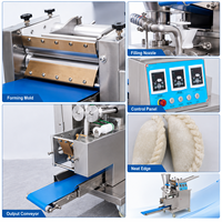 Machine automatique commerciale pour la fabrication de raviolis, machine à emballer les raviolis pour samosas, momos, wontons, raviolis, pelmeni, mandu