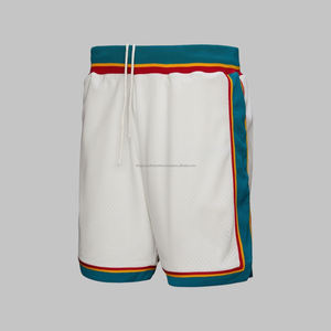 Pantalones cortos de algodón para hombre con estampado de diamantes de imitación personalizado de talla grande de verano en blanco de alta calidad de diseñador al por mayor - Product Image 4