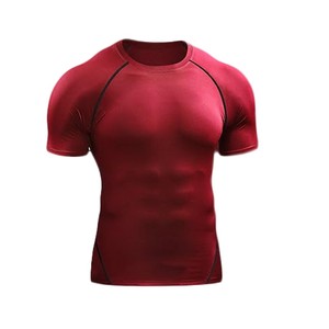 Camiseta Deportiva de Compresión de Secado Rápido para Hombre, Camiseta de Baloncesto de Secado Rápido, Camiseta Deportiva de Manga Corta de Secado Rápido, Venta de Fábrica - Product Image 2