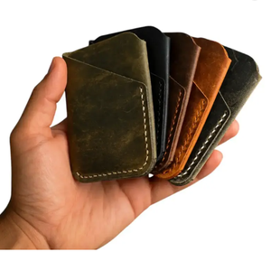 Artha - Porta Pasaportes de Viaje de Cuero Crazy Horse de 5 Pulgadas con Cierre, Diseño Nuevo, Estilo Nacional, Ranura para Tarjetas de Crédito, Logotipo Personalizado - Product Image 3