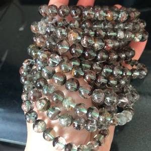 Perles de pierres précieuses en quartz fantôme rouge naturel, en vrac, pour la fabrication de bijoux, fournitures de bricolage - Product Image 4