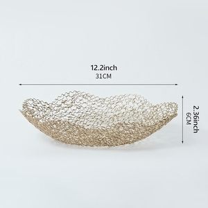 Metal Fruit <b>Basket</b> Decorative Flower Shape Hollow Fruit Bowl for Kitchen Counter Dining <b>Table</b> Home Decor - Product Image 2