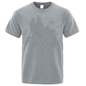 Camisetas de Hombre de Alta Calidad con Logotipo Frontal Personalizable, Ecológicas, 100% Algodón, Cuello Redondo, Manga Corta, Corte Holgado, Color Sólido, 220 Gramos - Product Image 6