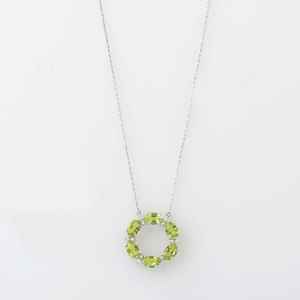 จี้เพอริดอทสีเขียวทำมือ ดีไซน์ทรงกลมสวยงาม เพอริดอทแท้รับรองคุณภาพ ของขวัญเครื่องประดับชั้นดีสำหรับผู้หญิง - Product Image 2