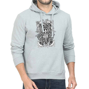 Hysaf apparels Co เสื้อฮู้ดสวมหัวผ้าฝ้าย100% ขนาดใหญ่สำหรับฤดูหนาวพิมพ์ลายหน้าจอแบบกำหนดเองดีไซน์ด้านหน้าสำหรับทุกเพศ - Product Image 1