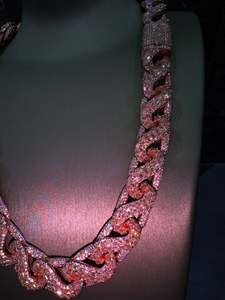 Collar de eslabones cubanos con incrustaciones de moissanita VVS amarilla talla baguette, de moda, el más vendido, estilo Hip Hop, lujo llamativo - Product Image 5