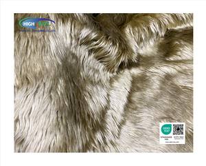 Fourrure synthétique en polyester à poils longs tricotée de haute qualité, couleur or brun, pour tapis, jouets, vêtements, tissus et textiles de maison - Product Image 4